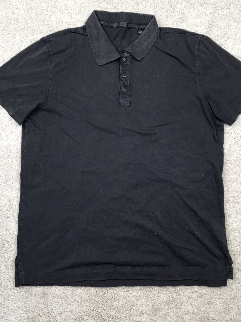 ATM Anthony Thomas Melillo Men’s Polo Size Medium M Black Short Sleeve Casual US